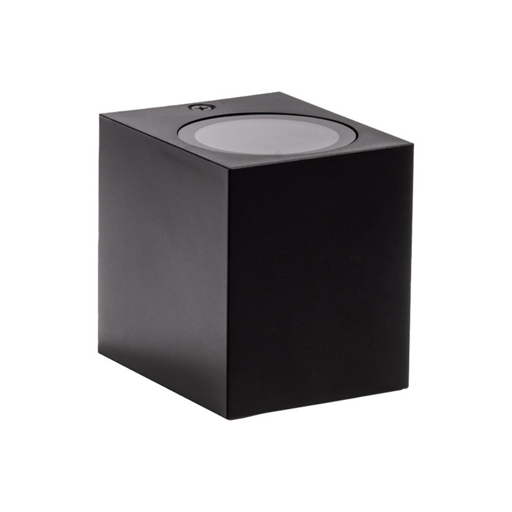 ARANDELA AUTI 1 FACHO PARA 1 LAMPADA GU10 BIVOLT ALUM PRETO QUADRADO - BLUMENAU