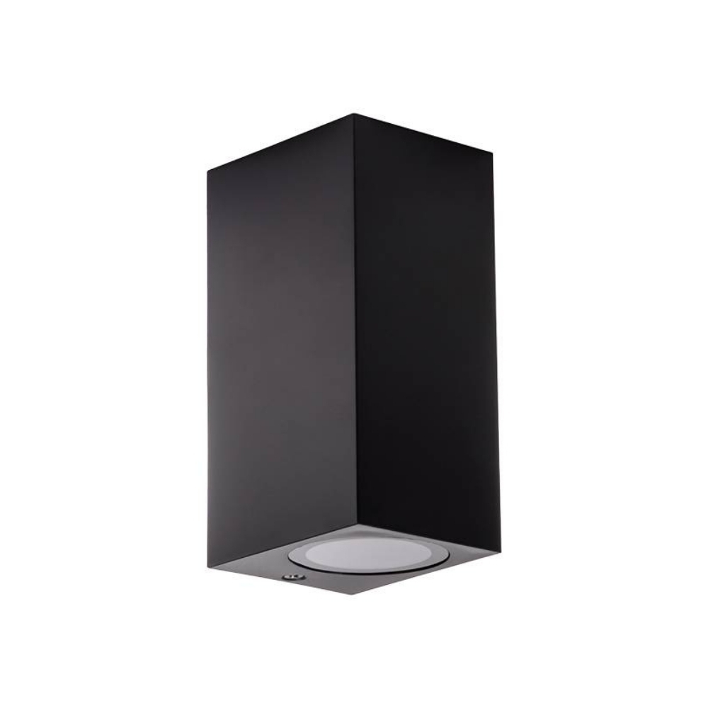 ARANDELA AUTI 2 FACHO PARA 2 LAMPADA GU10 BIVOLT ALUM PRETO QUADRADO - BLUMENAU