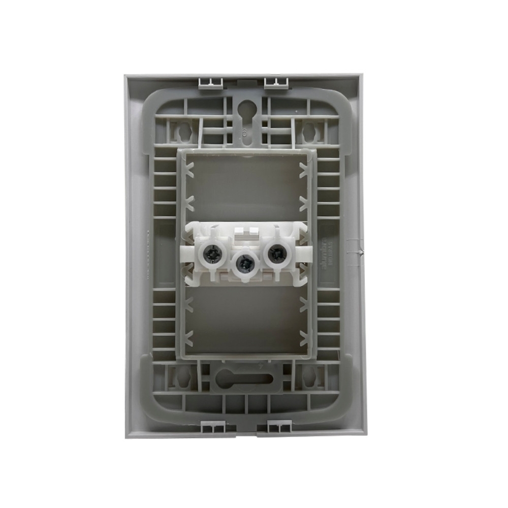 CONJUNTO TOMADA 2 POLOS + TERRA 20A 250V BRANCO INOVA PRO - ALUMBRA