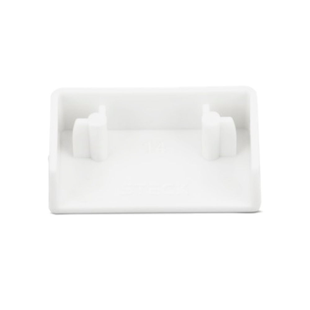 TAMPA EXTREMIDADE 20X10MM BRANCO PARA CANALETA CONDUTECK - STECK