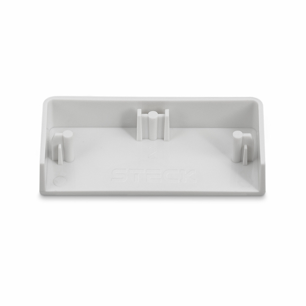 TAMPA EXTREMIDADE 50X20MM BRANCO PARA CANALETA CONDUTECK - STECK