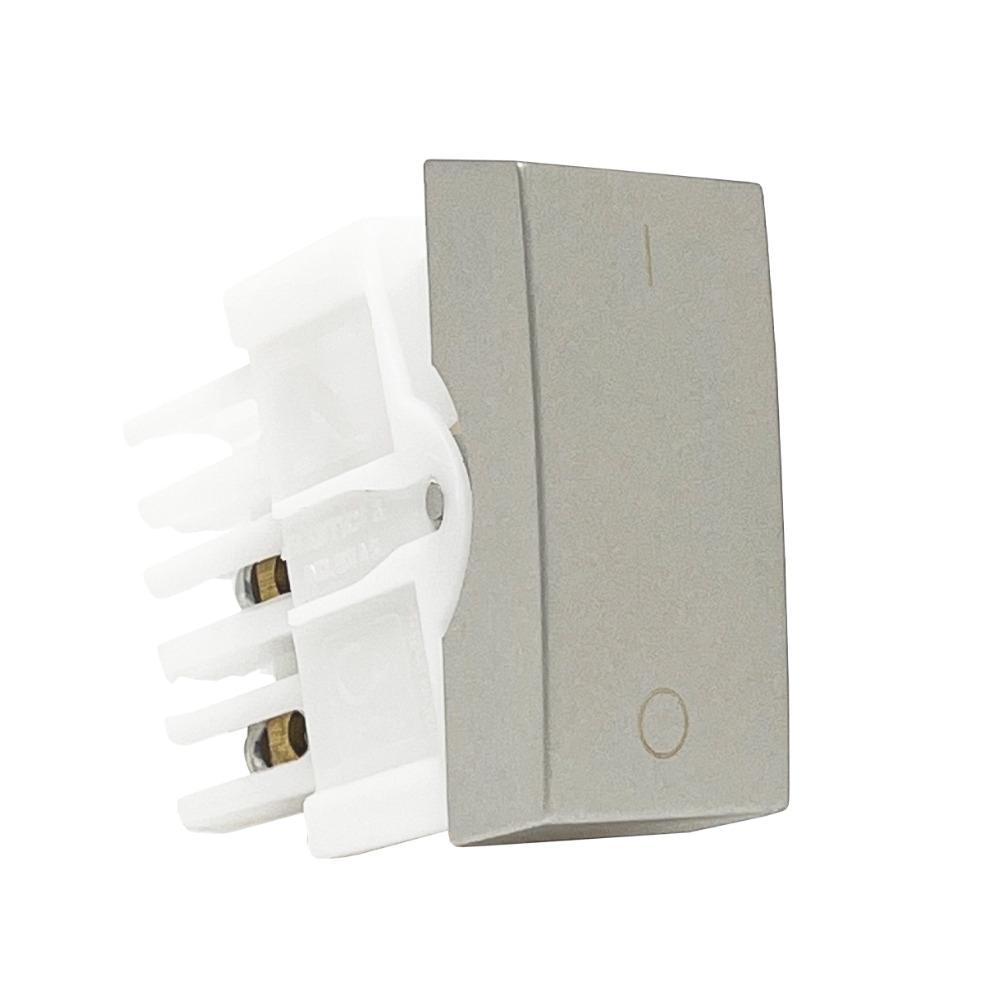 MODULO INTERRUPTOR BIPOLAR SIMPLES 10A 250V CLASS TITANIUM INOVA PRO - ALUMBRA
