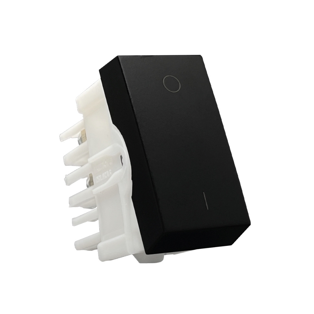 MODULO INTERRUPTOR BIPOLAR SIMPLES 10A 250V PRETO FOSCO INOVA PRO - ALUMBRA