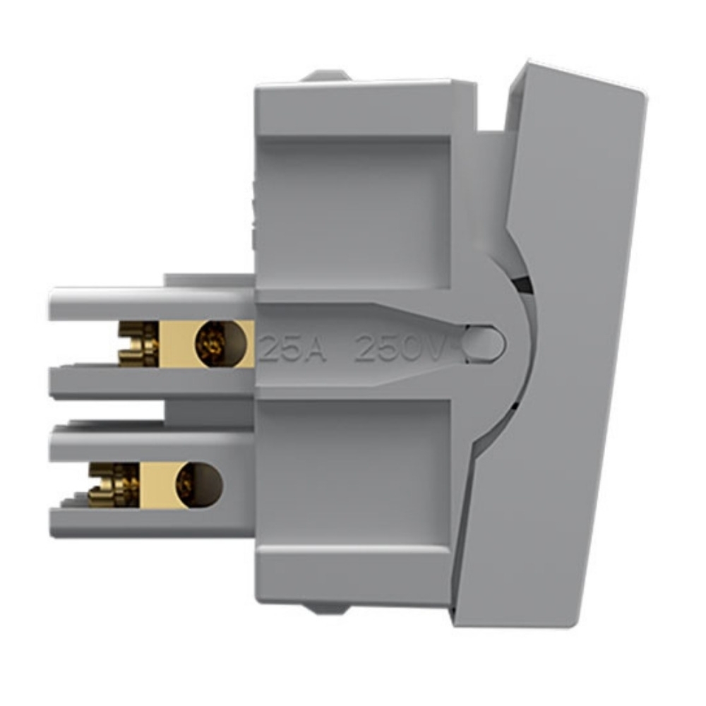 MODULO INTERRUPTOR BIPOLAR SIMPLES 25A 250V BRANCO INOVA PRO - ALUMBRA