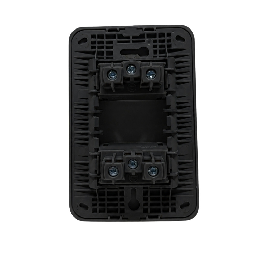 MODULO INTERRUPTOR SIMPLES 10A 250V PRETO GRACIA/MAXX - ALUMBRA