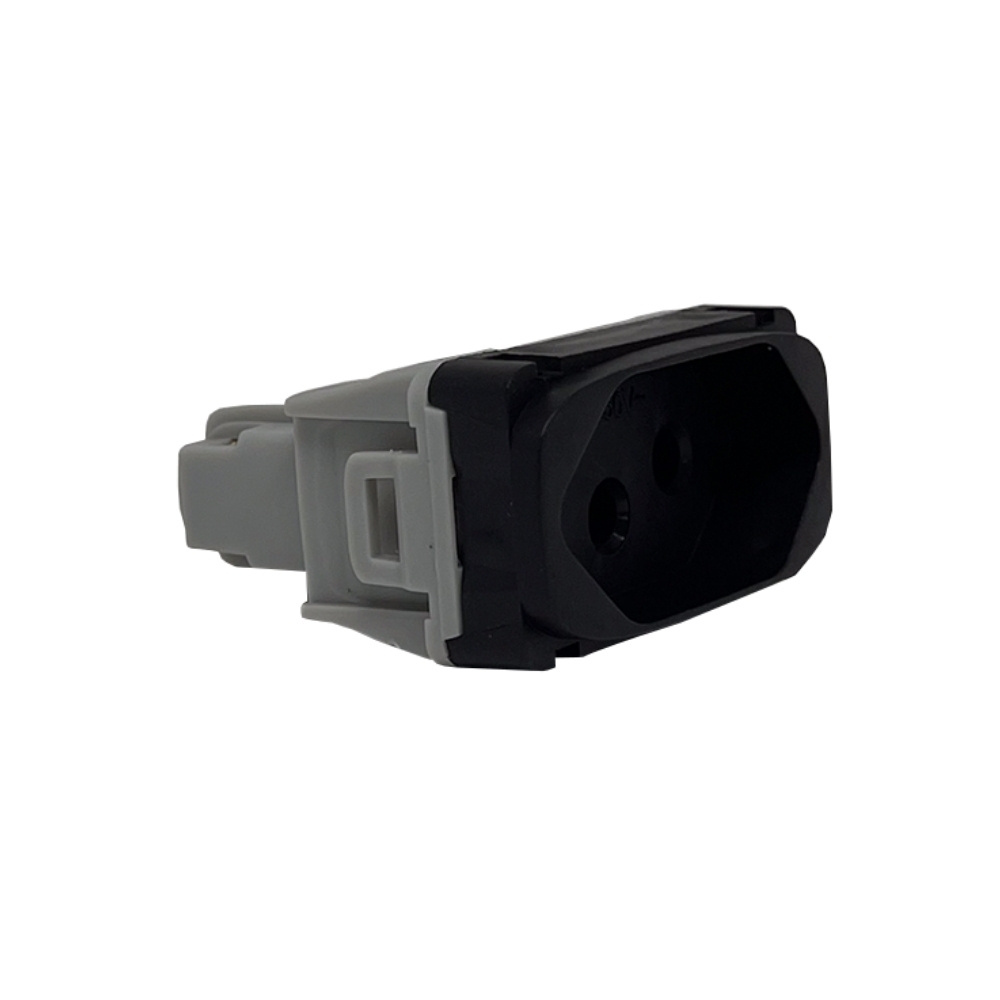 MODULO TOMADA 2 POLOS + TERRA 10A PRETO GRACIA/MAXX - ALUMBRA