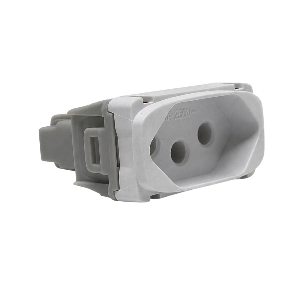 MODULO TOMADA 2 POLOS + TERRA 20A BRANCO GRACIA/MAXX - ALUMBRA