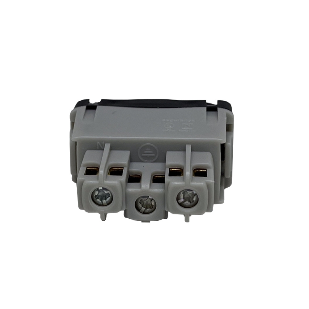 MODULO TOMADA 2 POLOS + TERRA 20A PRETO GRACIA/MAXX - ALUMBRA