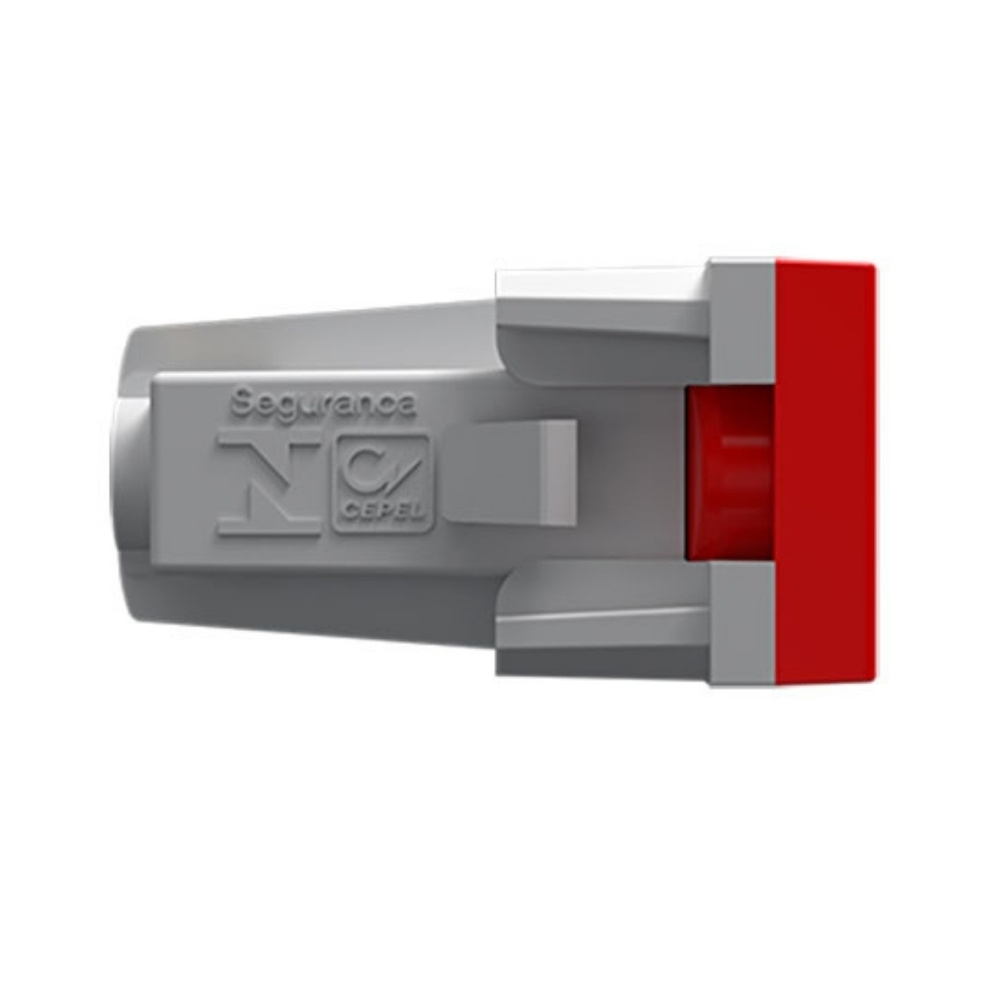 MODULO TOMADA 2 POLOS + TERRA 20A VERMELHO INOVA PRO - ALUMBRA