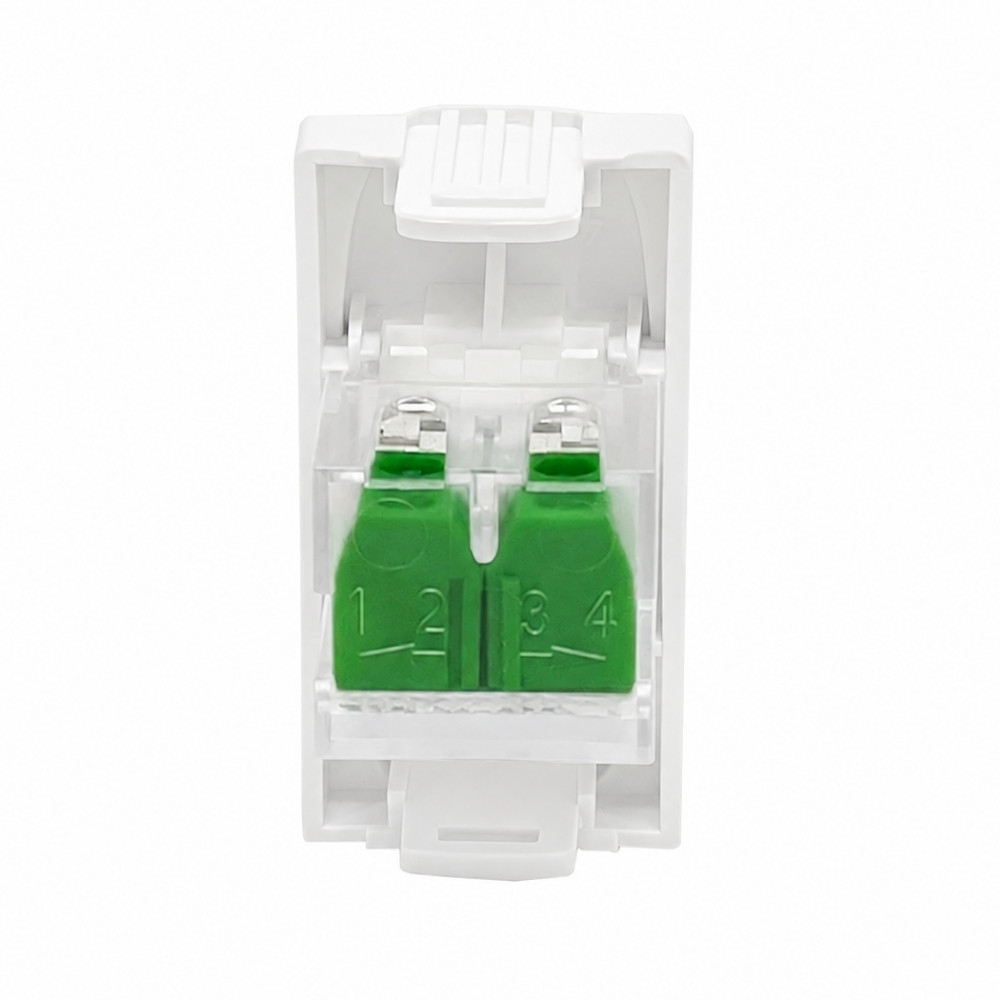 MODULO TOMADA RJ11 4V BRANCO GRACIA/MAXX - ALUMBRA
