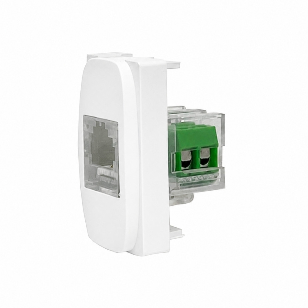 MODULO TOMADA RJ11 4V BRANCO GRACIA/MAXX - ALUMBRA