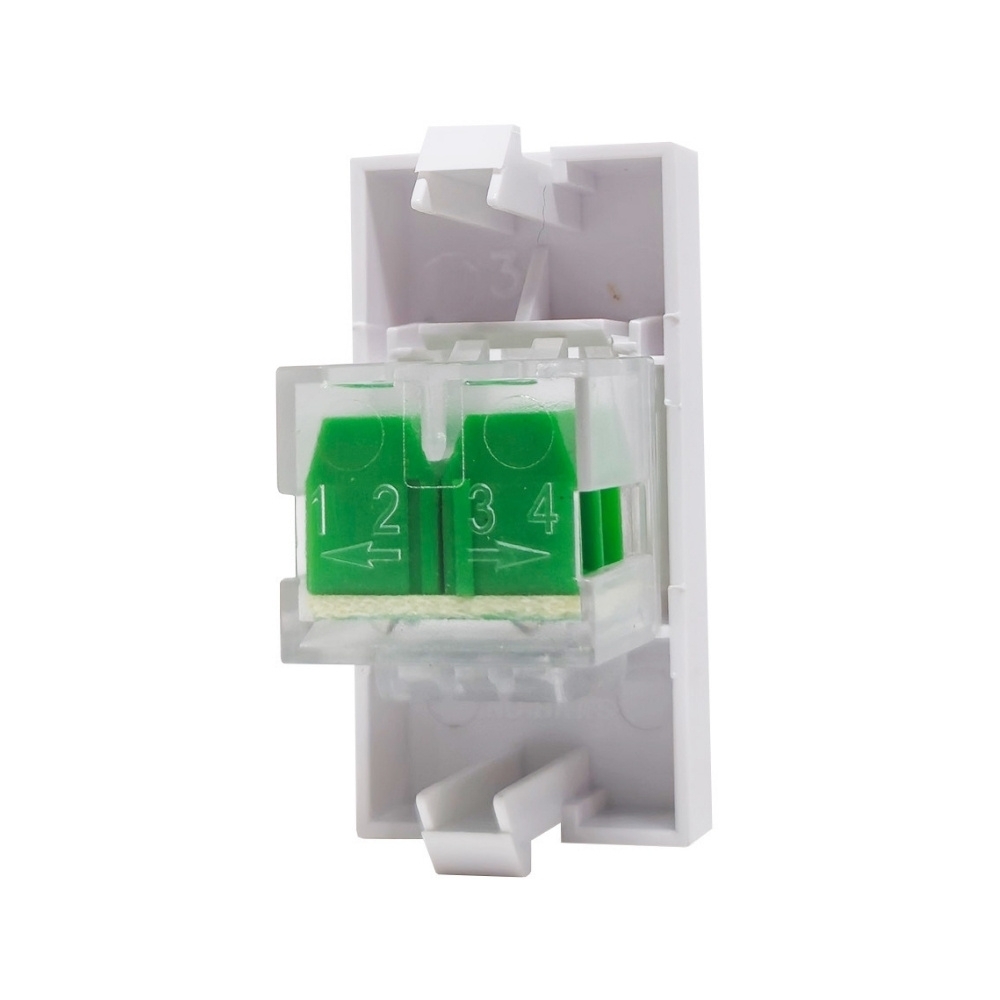 MODULO TOMADA RJ11 4V BRANCO INOVA PRO - ALUMBRA