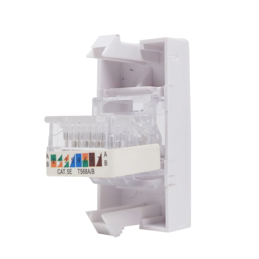 MODULO TOMADA RJ45 CAT 5E BRANCO INOVA PRO - ALUMBRA