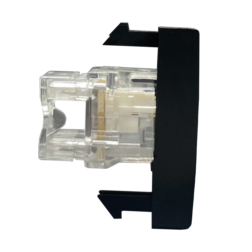 MODULO TOMADA RJ45 CAT 6E PRETO FOSCO INOVA PRO - ALUMBRA