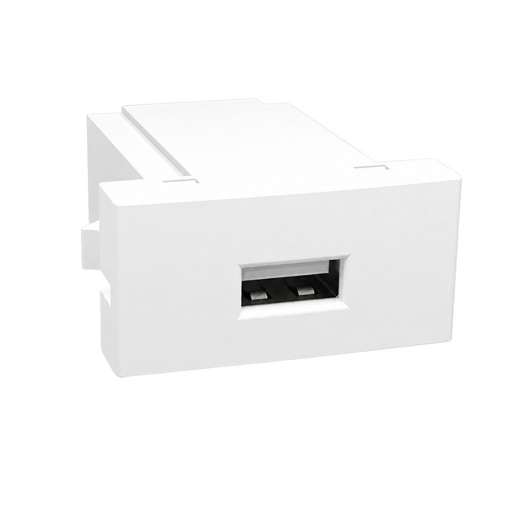 MODULO TOMADA USB 2A BIVOLT BRANCO INOVA PRO - ALUMBRA