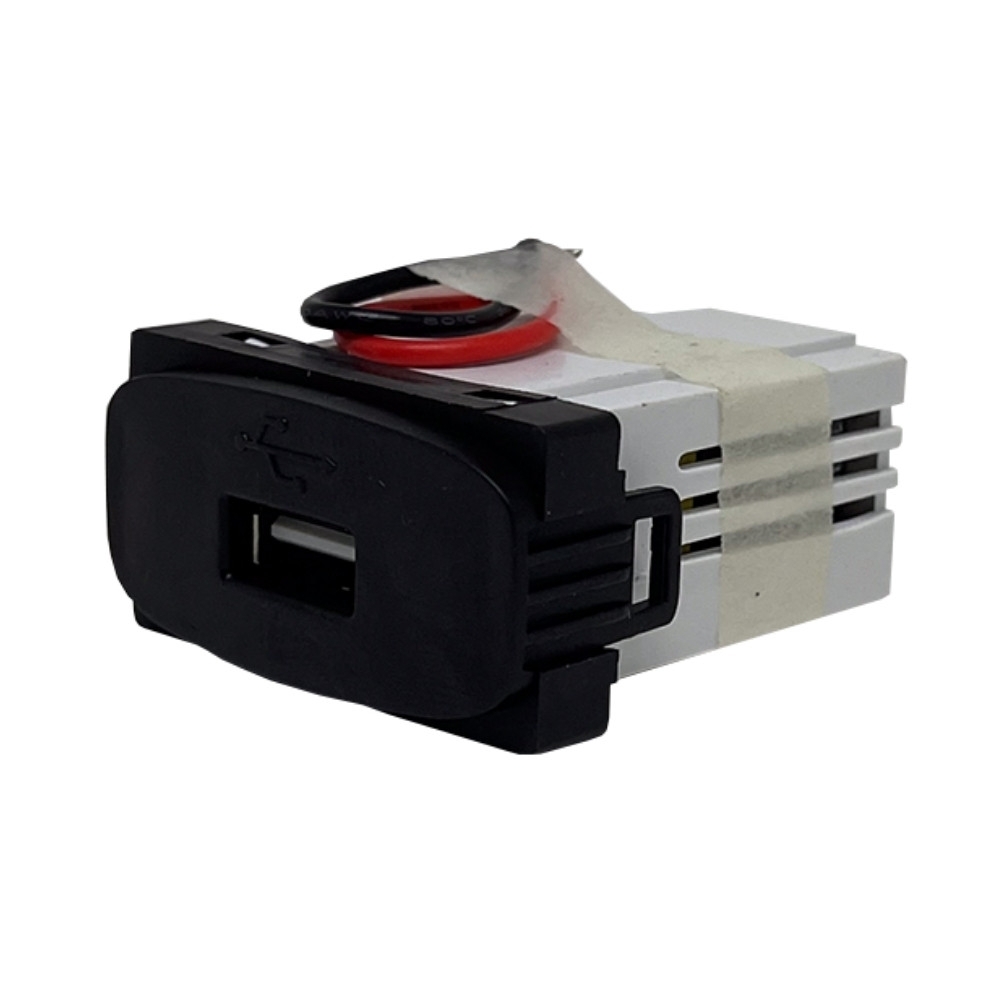 MODULO TOMADA USB 2A BIVOLT PRETO GRACIA/MAXX - ALUMBRA