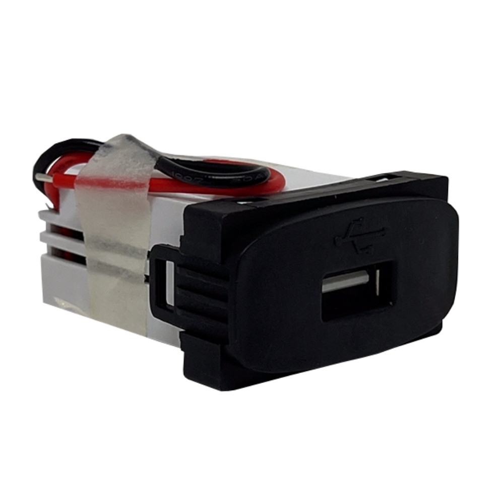 MODULO TOMADA USB 2A BIVOLT PRETO GRACIA/MAXX - ALUMBRA