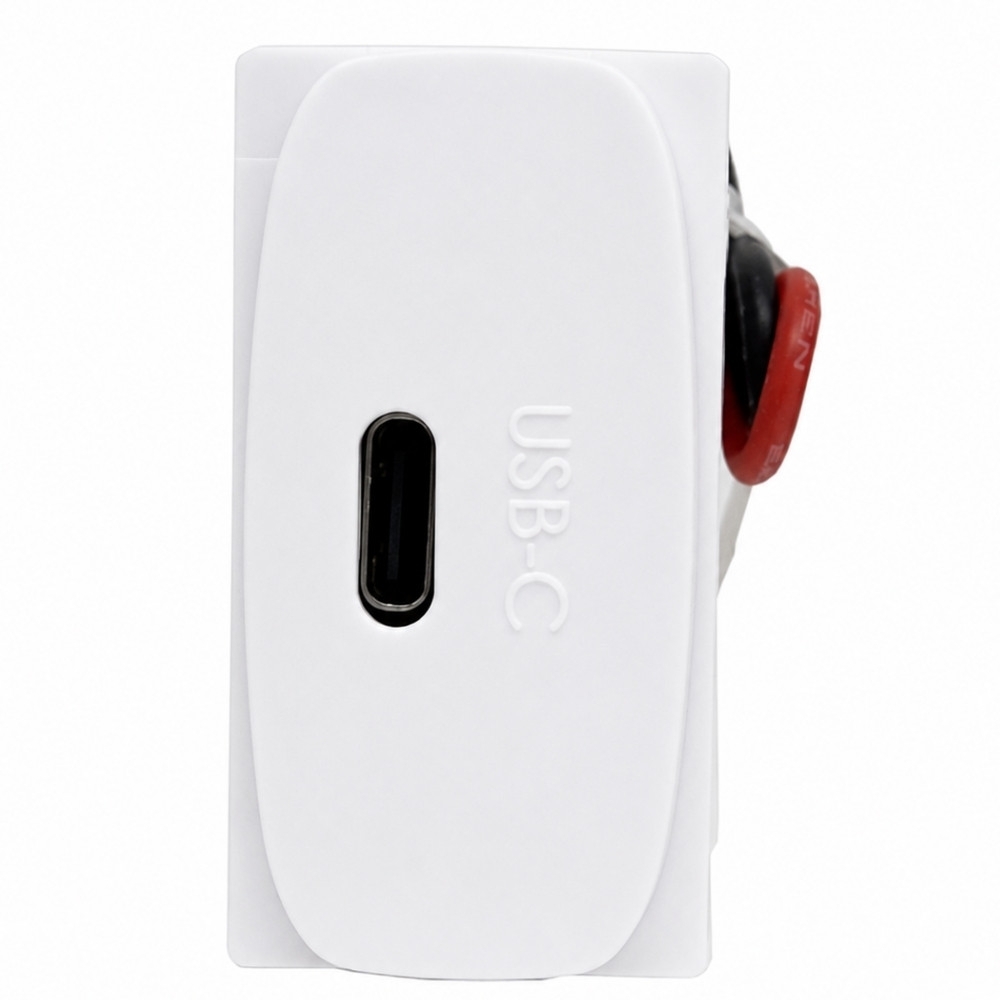 MODULO TOMADA USB-C 25W BIVOLT BRANCO GRACIA MAXX - ALUMBRA