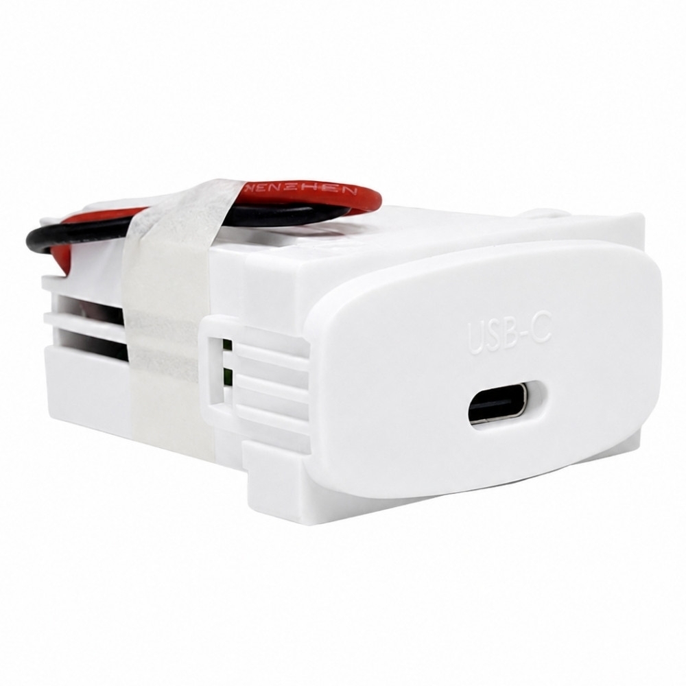 MODULO TOMADA USB-C 25W BIVOLT BRANCO GRACIA MAXX - ALUMBRA