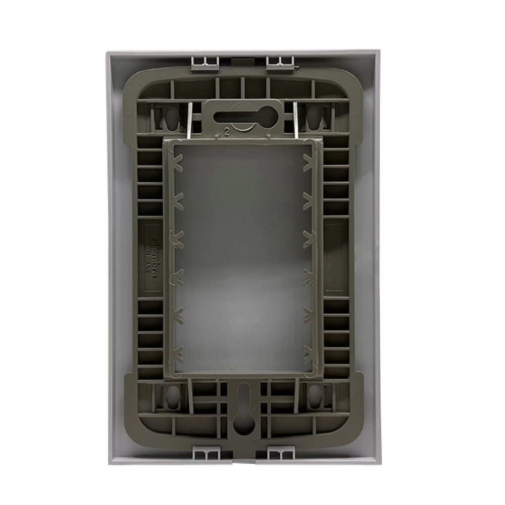 PLACA 4X2 CEGA COM SUPORTE BRANCO INOVA PRO - ALUMBRA