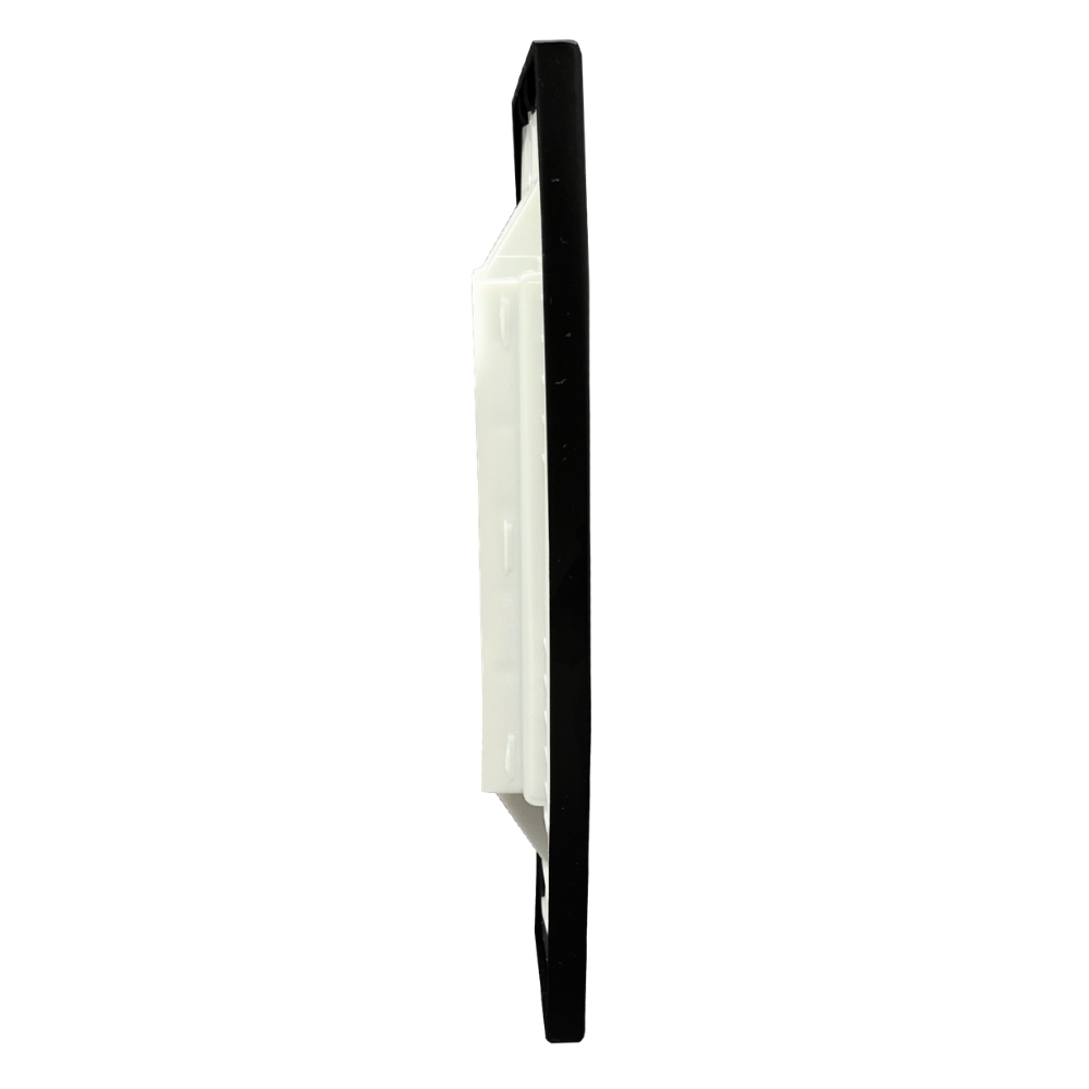 PLACA 4X2 CEGA/SAIDA DE FIO COM SUPOSTE PRETO FOSCO INOVA PRO - ALUMBRA