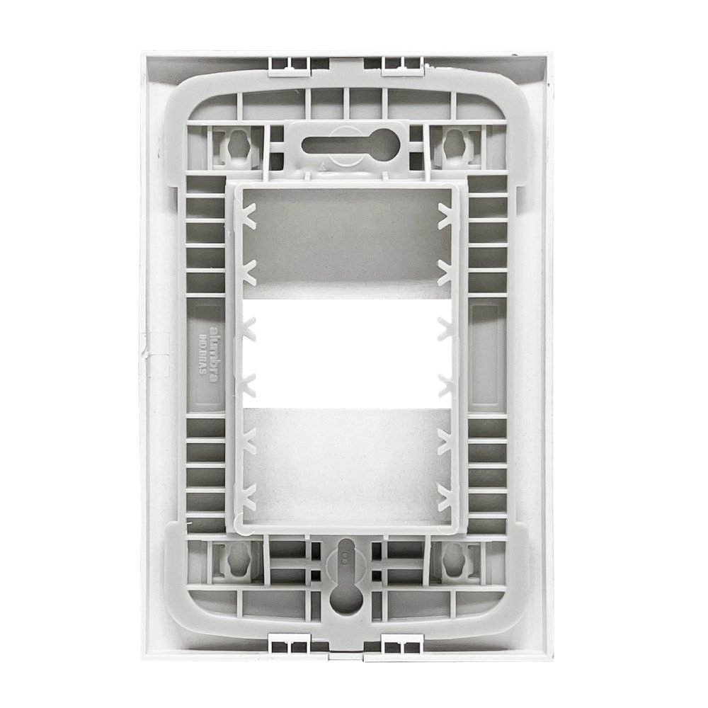 PLACA 4X2 PARA 1 POSTO COM SUPORTE TITANIUM CLASS - ALUMBRA INOVA PRO