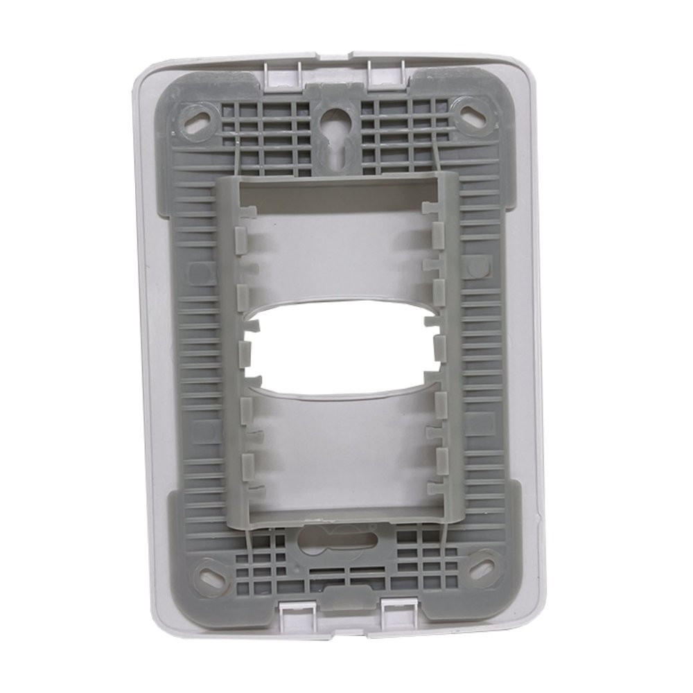 PLACA 4X2 PARA 1 POSTO HORIZONTAL COM SUPORTE BRANCO GRACIA MAXX - ALUMBRA