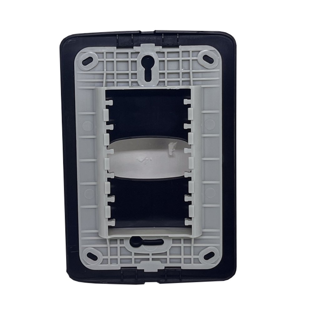 PLACA 4X2 PARA 1 POSTO HORIZONTAL COM SUPORTE PRETO GRACIA MAXX - ALUMBRA
