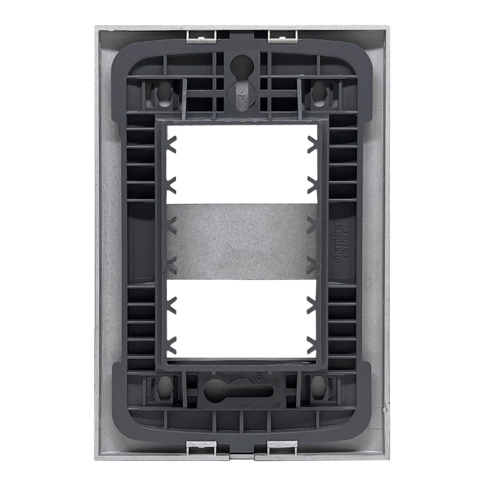 PLACA 4X2 PARA 2 MODULO GRAFITE CLASS INOVA PRO - ALUMBRA