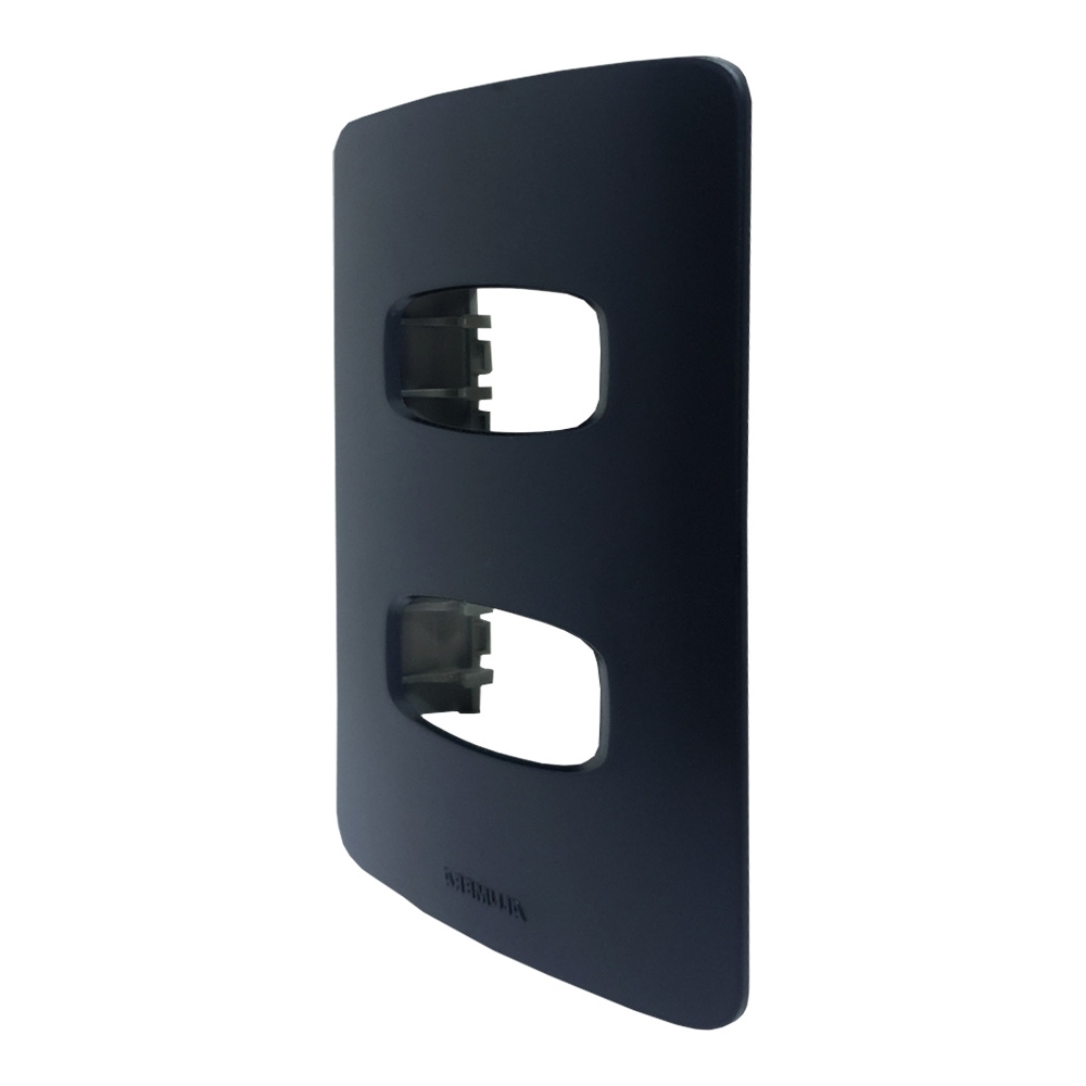 PLACA 4X2 PARA 2 POSTOS SEPARADOS COM SUPORTE PRETO GRACIA MAXX - ALUMBRA