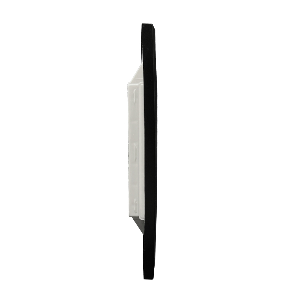 PLACA 4X2 PARA 2 POSTOS SEPARADOS COM SUPORTE PRETO FOSCO INOVA PRO - ALUMBRA