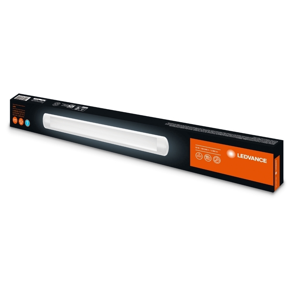 LUMINARIA LED SOBREPOR LINEAR 32W BIVOLT LUZ NEUTRA 5000K 3000LM 120CM - LEDVANCE
