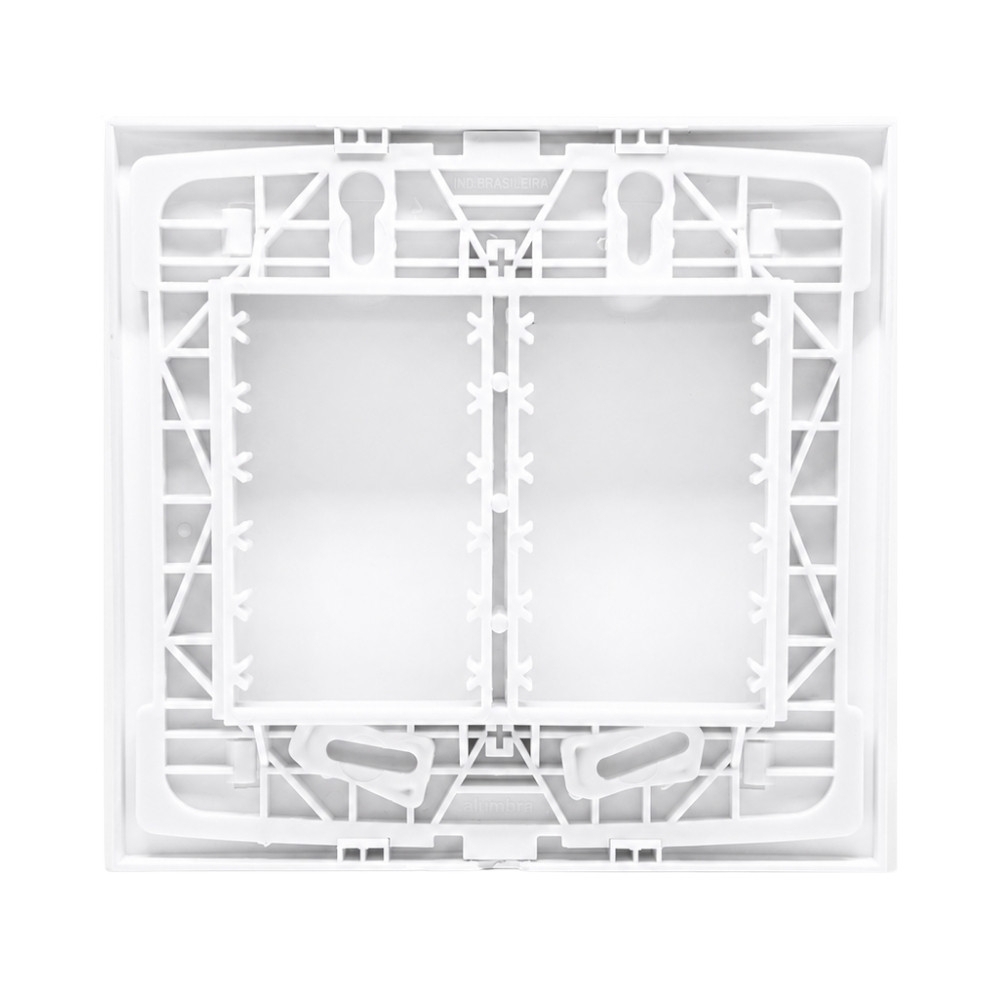 PLACA 4X4 CEGA COM SUPORTE BRANCO INOVA PRO - ALUMBRA
