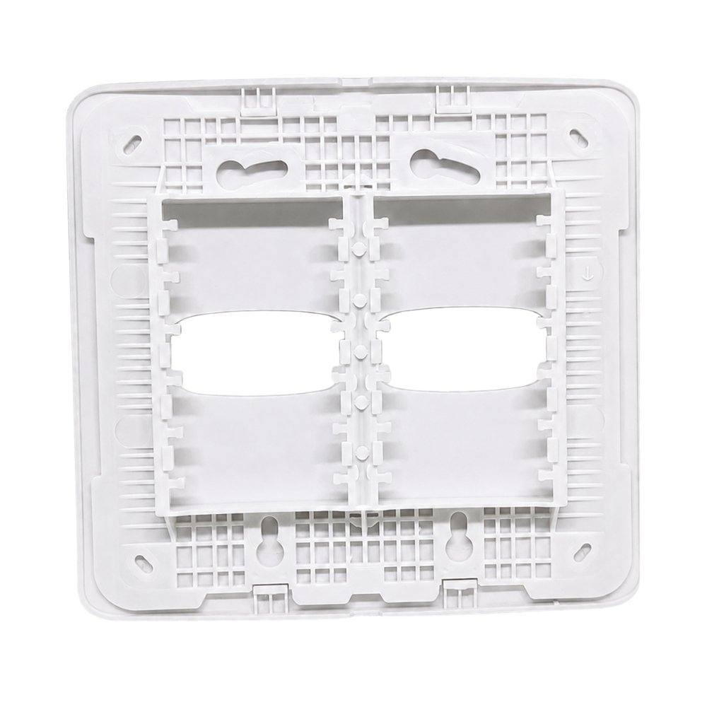 PLACA 4X4 PARA 2 POSTOS COM SUPORTE BRANCO GRACIA MAXX - ALUMBRA