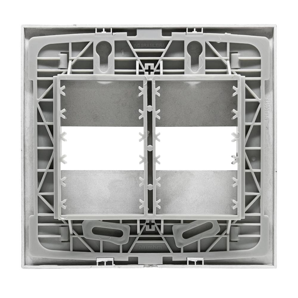 PLACA 4X4 PARA 2 POSTOS COM SUPORTE CLASS TITANIUM INOVA PRO - ALUMBRA