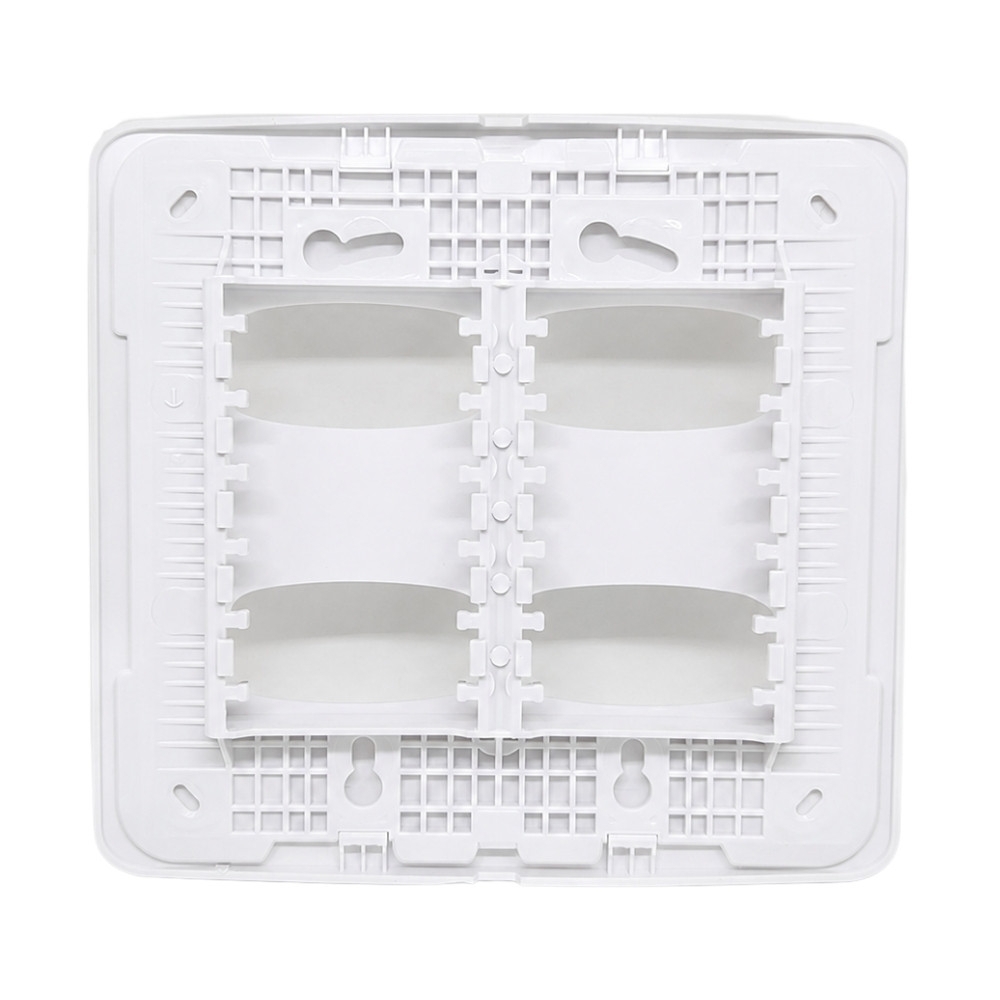 PLACA 4X4 PARA POSTOS SEPARADOS COM SUPORTE BRANCO GRACIA MAXX - ALUMBRA