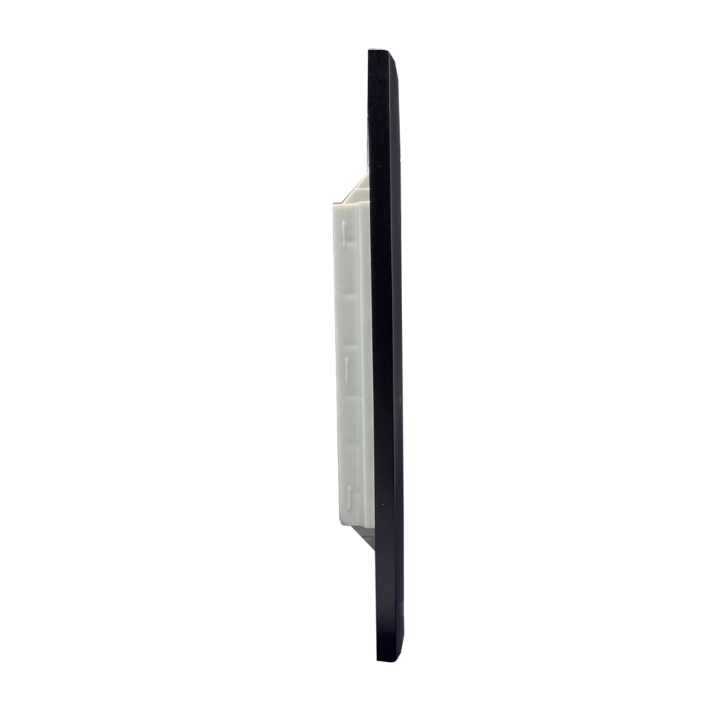 PLACA 4X4 PARA 4 POSTOS SEPARADOS COM SUPORTE PRETO FOSCO INOVA PRO - ALUMBRA