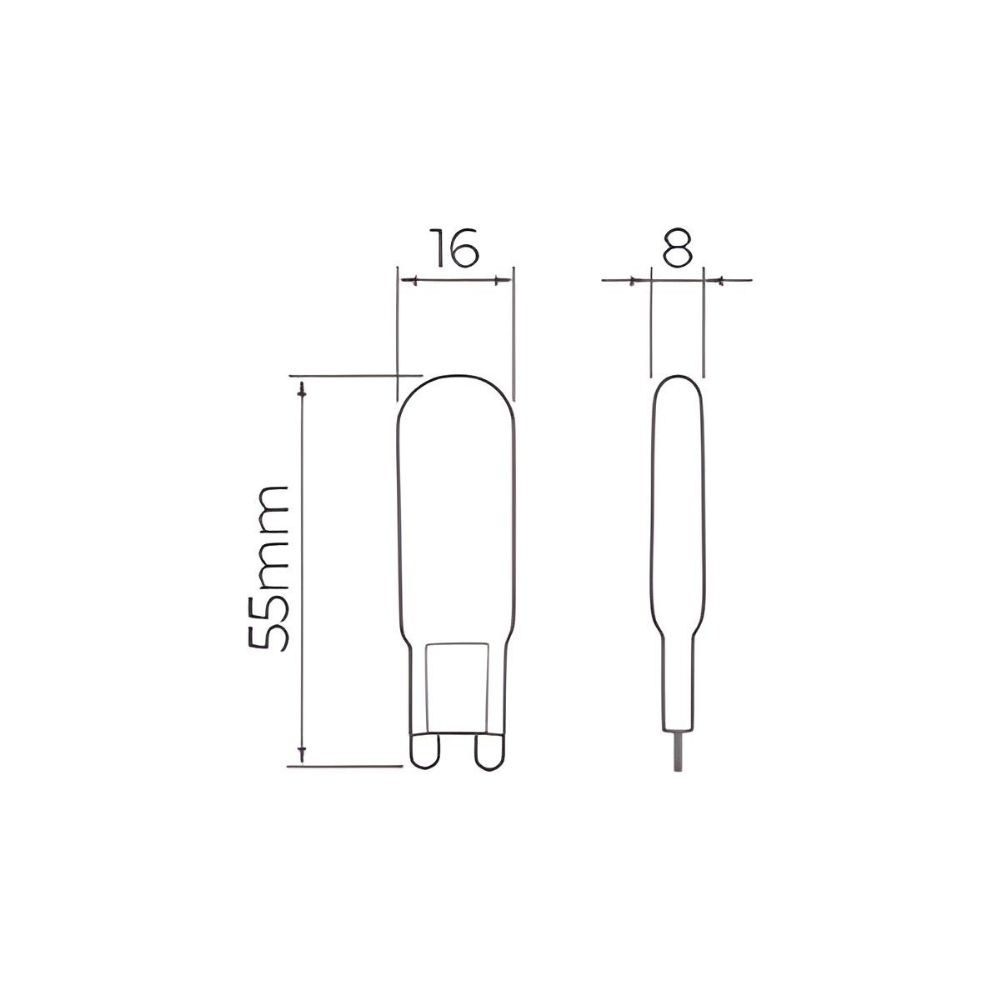 SUPER LED G9 4W 127V 3000K 325 LUMENS - STELLA