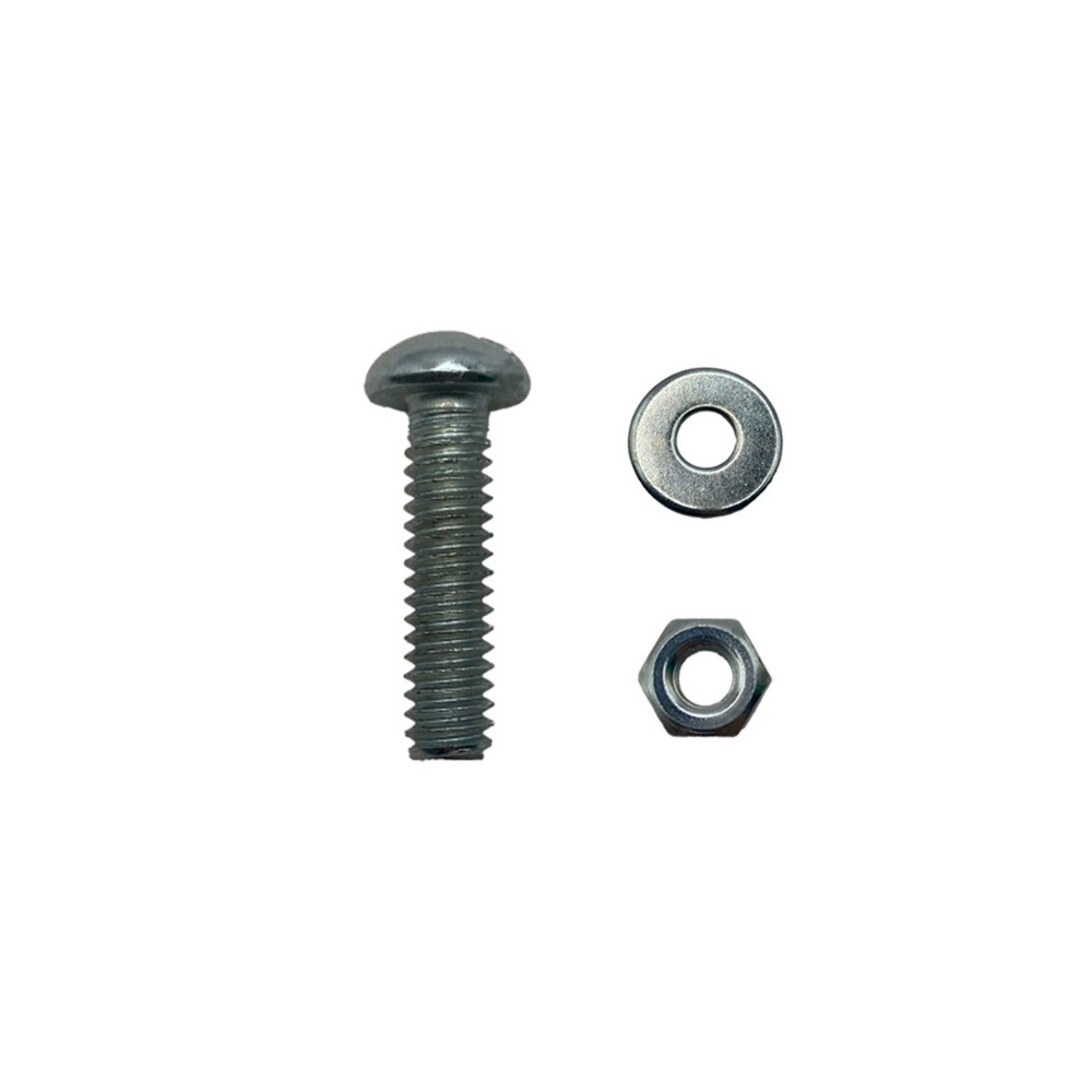 PARAFUSO MAQUINA REDONDO 1/4X3/4 + PORCA E ARRUELA COM 5 PECAS - SFORPLAST
