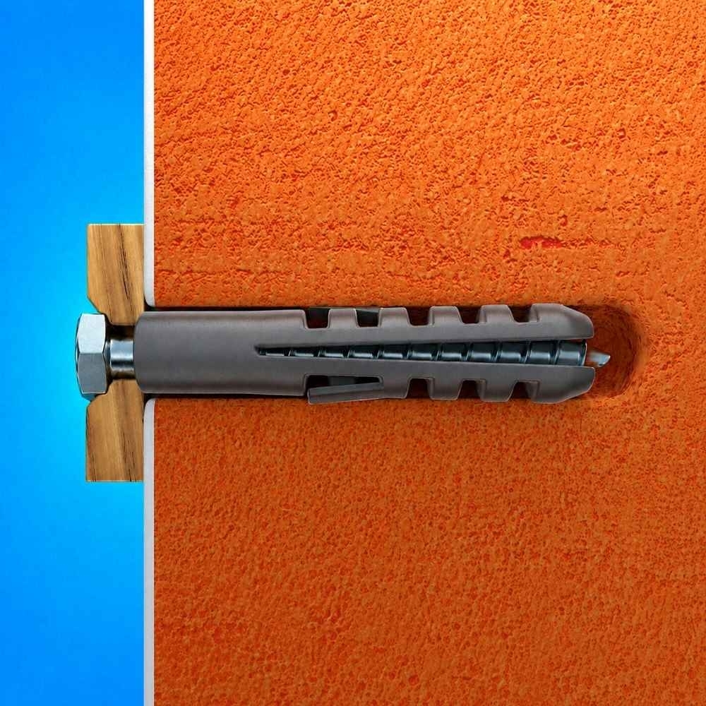 PARAFUSO SEXTAVADO SOBERBA 1/4X55 COM BUCHA 10MM COM 25 PECAS - SFORPLAST