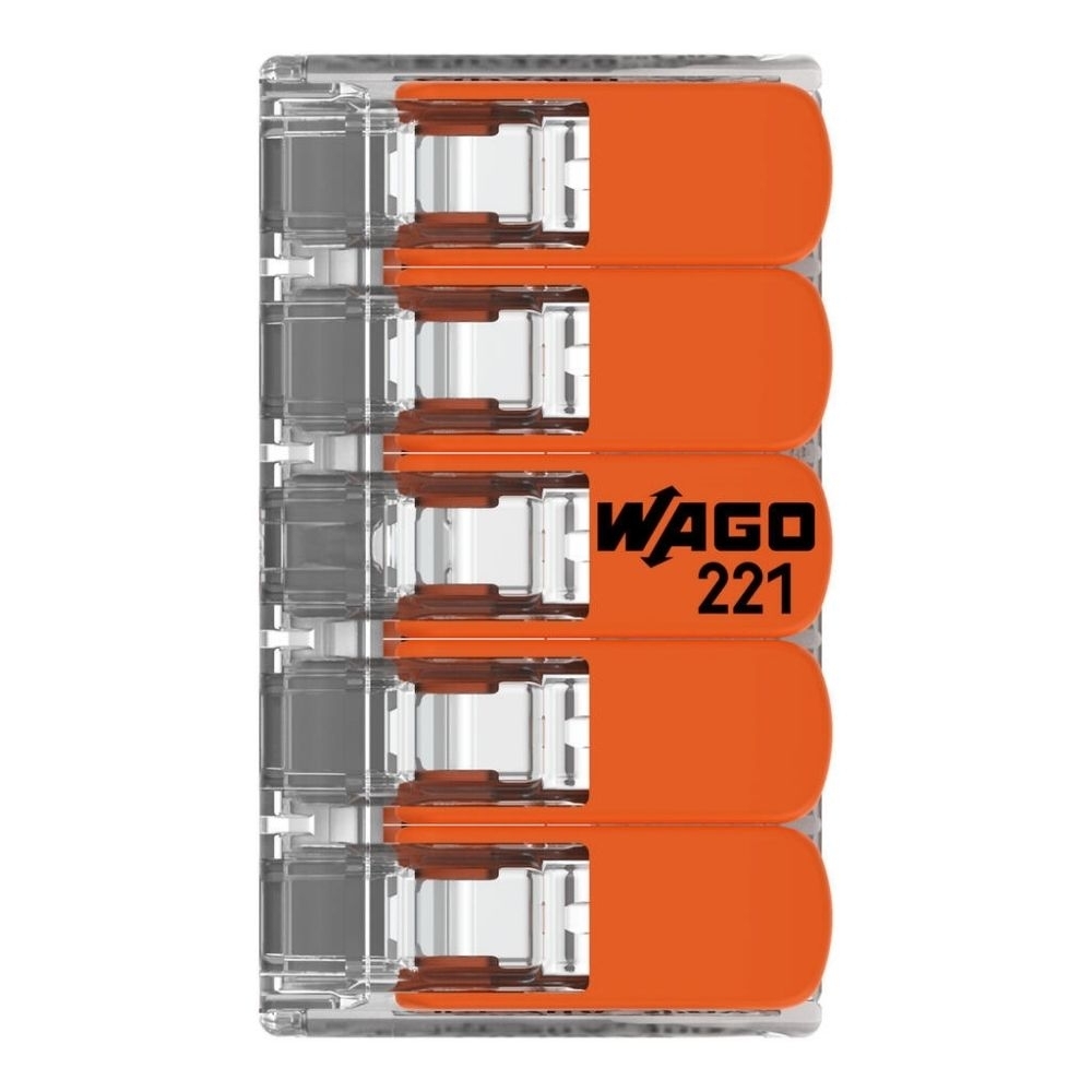 CONECTOR PARA FLEX 5P 32A 450V ATE 4MM RIG COM 25 PECAS - WAGO