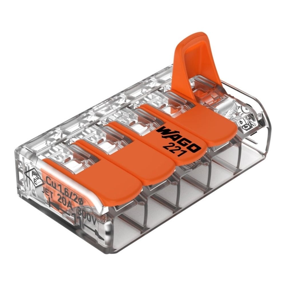CONECTOR PARA FLEX 5P 32A 450V ATE 4MM RIG COM 25 PECAS - WAGO