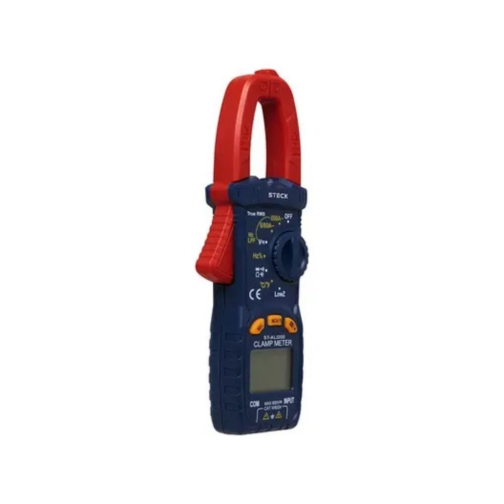 ALICATE AMPERIMETRO DIGITAL 600A AC/DC CAT III 600V - STECK