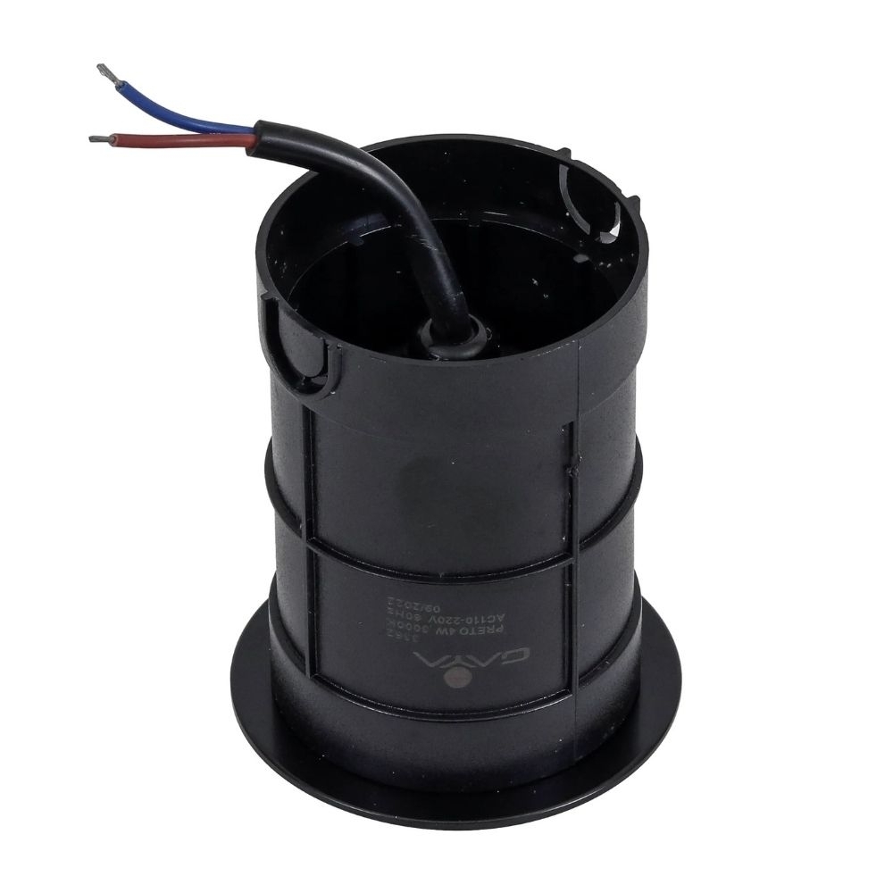 SPOT SOLO LED EMBUTIR 6W BIVOLT LUZ BRANCA 6000K 510LM PRETO COB IP67 - GAYA
