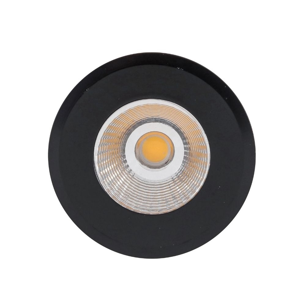 SPOT SOLO LED EMBUTIR 6W BIVOLT LUZ BRANCA 6000K 510LM PRETO COB IP67 - GAYA