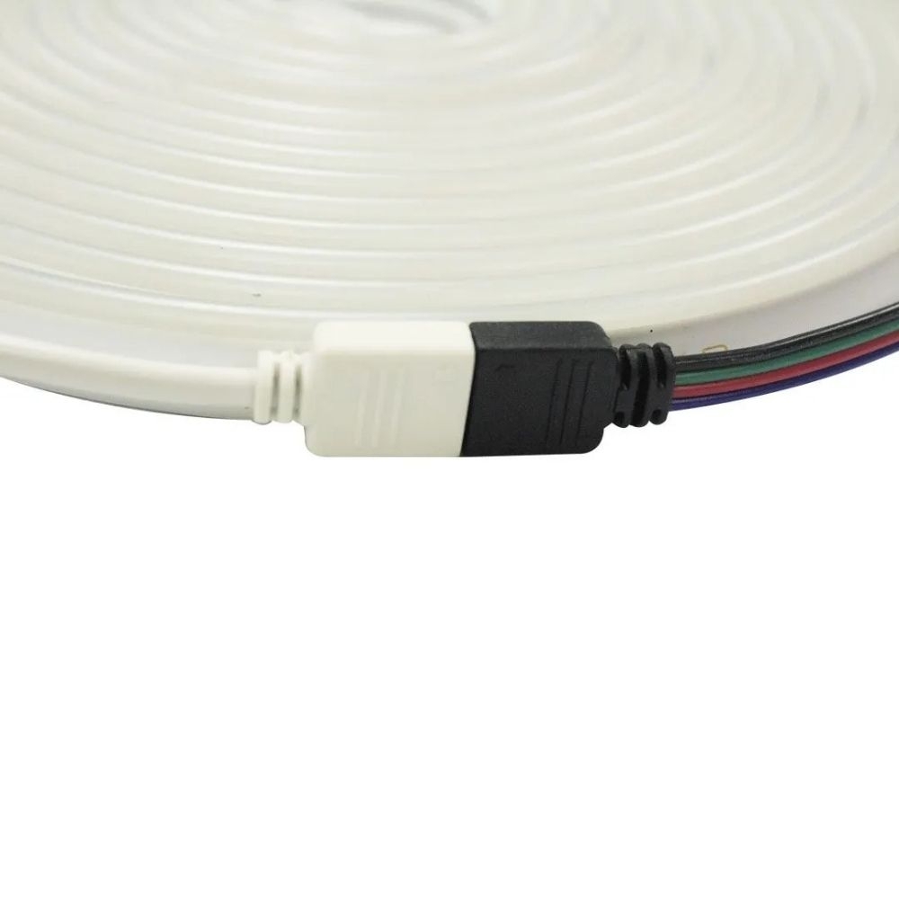 FITA LED NEON 10W/METRO 12V RGB IP65 COM 5 METROS - GAYA