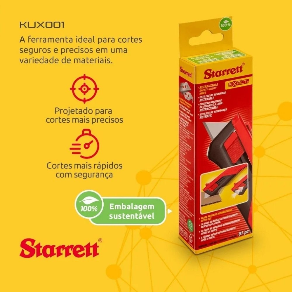 ESTILETE DE SEGURANCA RETRATIL - STARRET