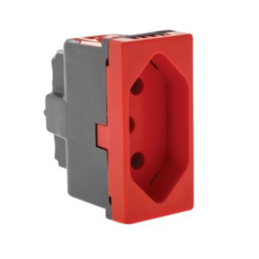MODULO TOMADA 10A VERMELHO - PIAL PLUS+