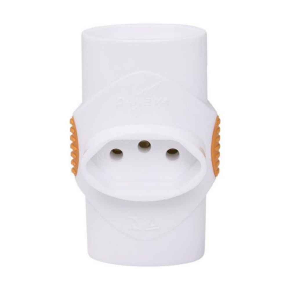 BENJAMIM PINO 3 SAIDAS 2 POLOS + TERRA 10A BRANCO - PIAL LEGRAND