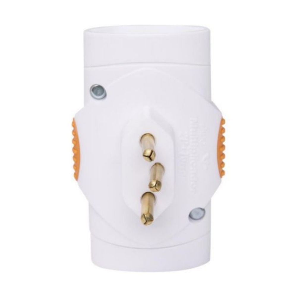 BENJAMIM PINO 3 SAIDAS 2 POLOS + TERRA 10A BRANCO - PIAL LEGRAND